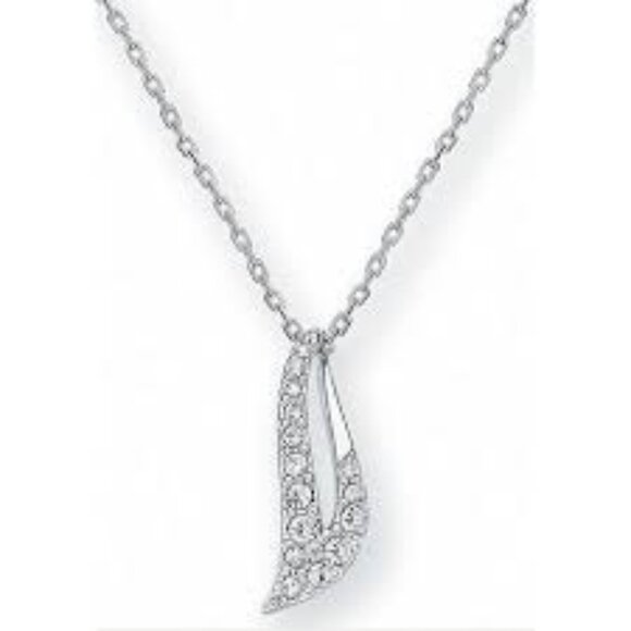 Swarovski Crystal Silver Swoop Pendant - Picture 1 of 9